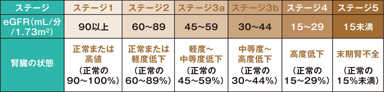 CKDのステージとは？はこちら